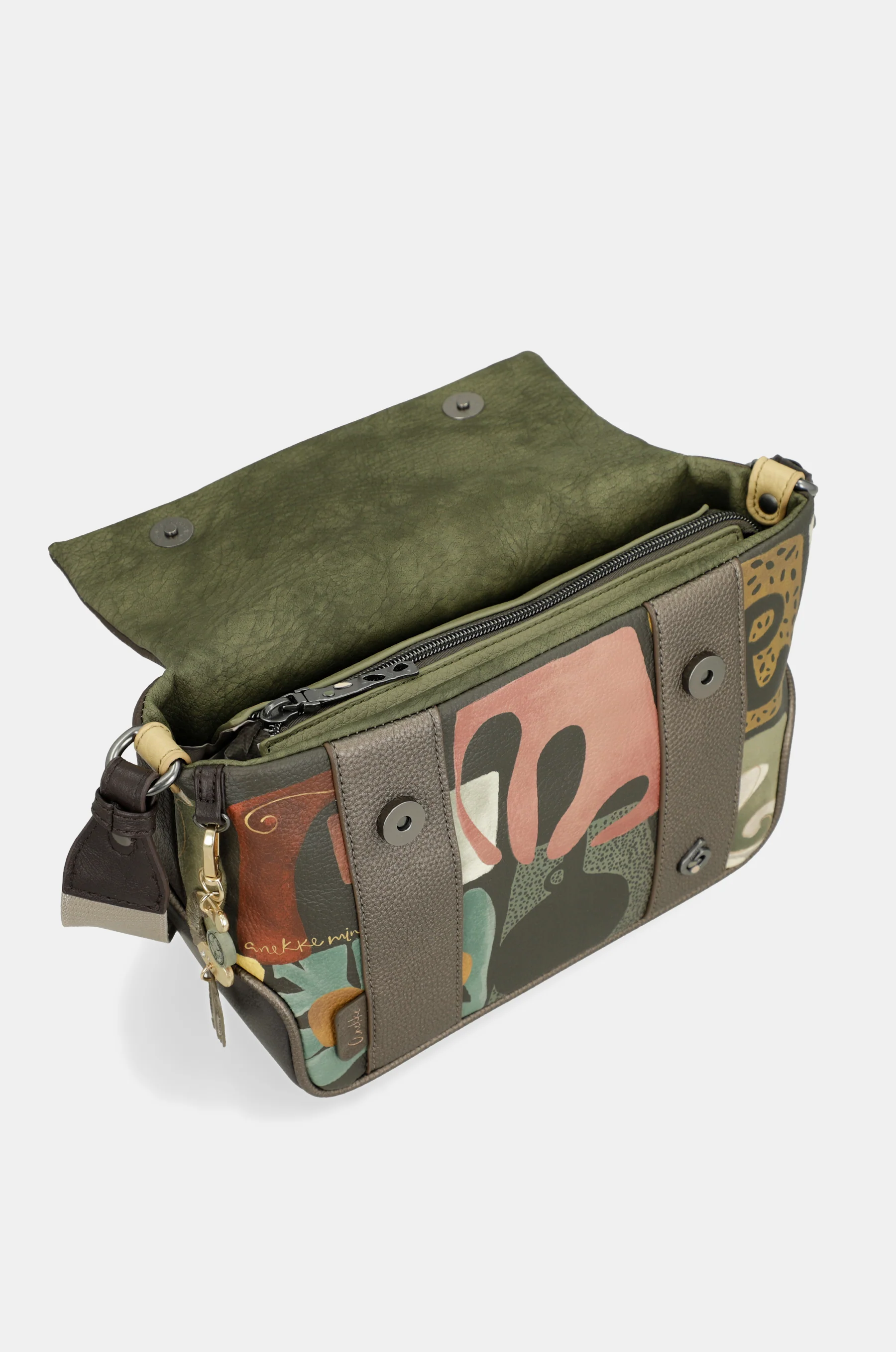 Bandolera con solapa estampada Amphora - Image 6