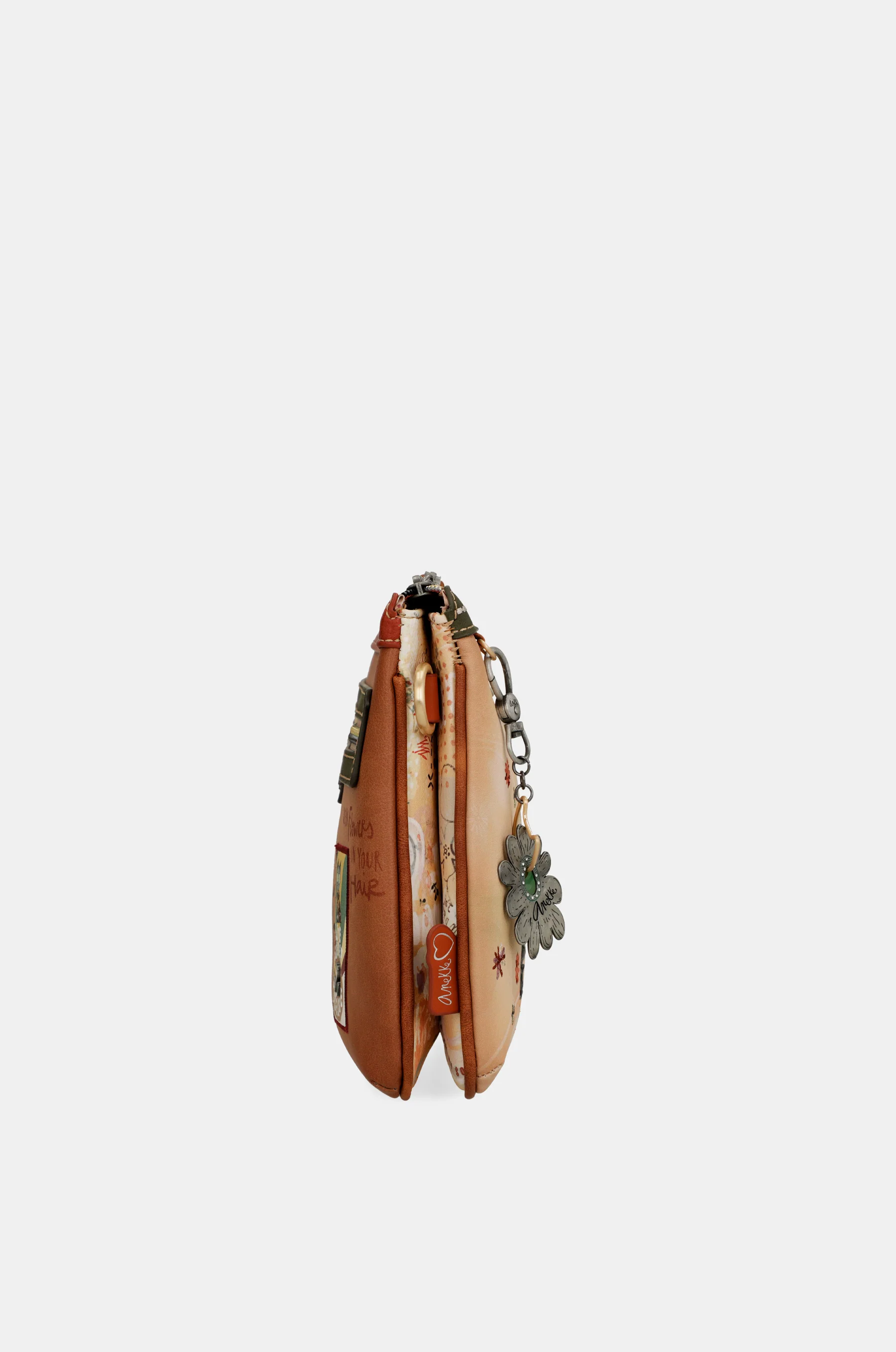 Bandolera estampada Peace & Love Camel - Image 4