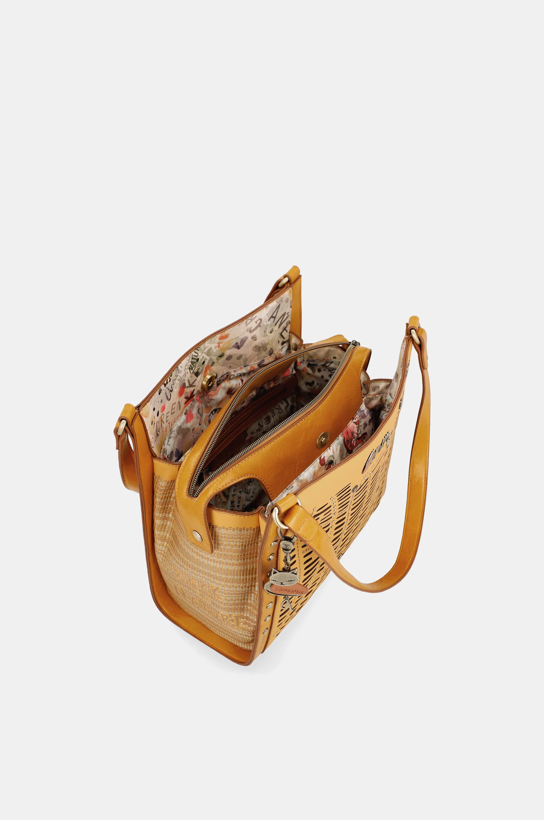 Bolso de hombro ocre Nature Pachamama - Image 5
