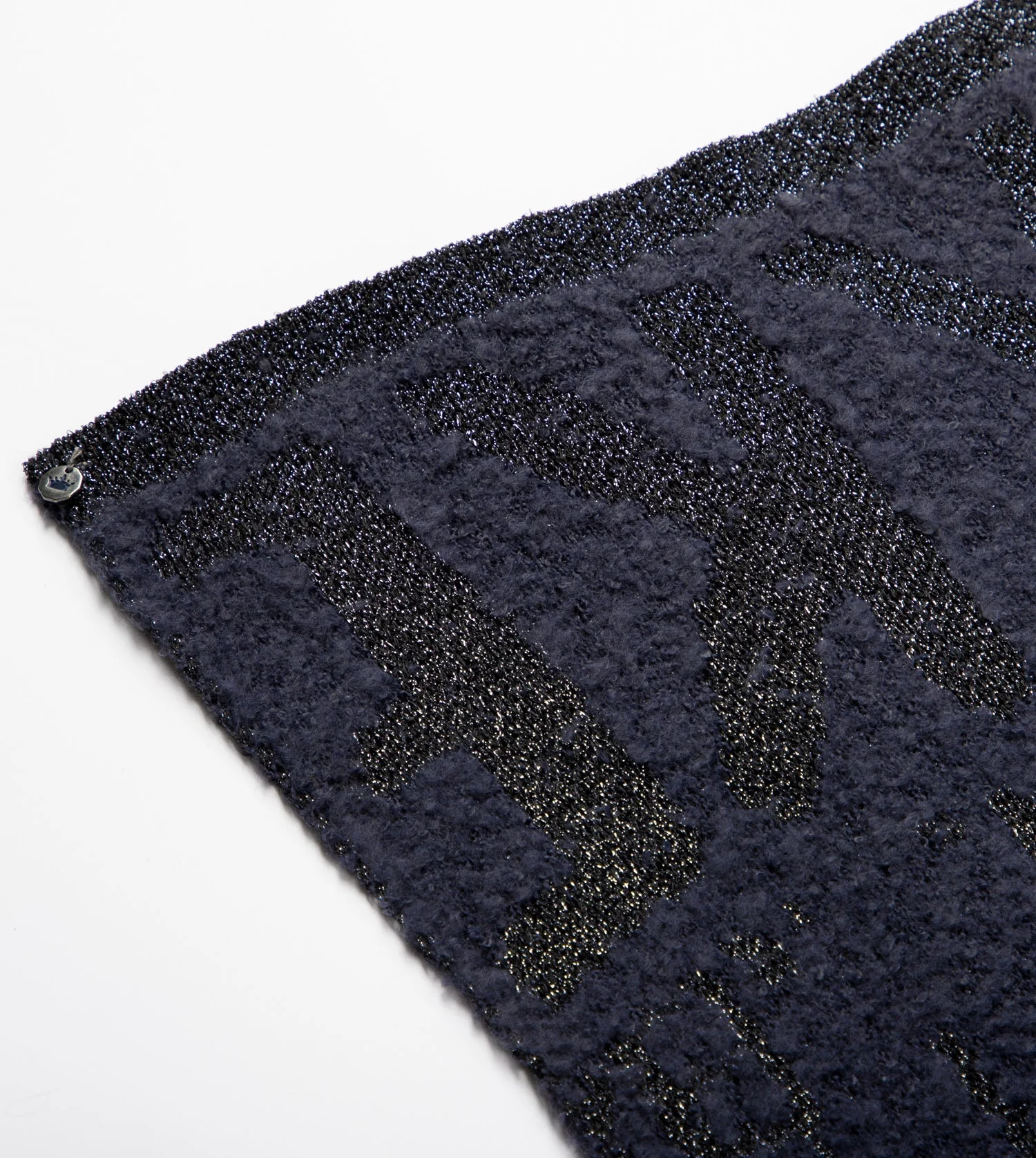 Bufanda logomanía azul marino - Image 2