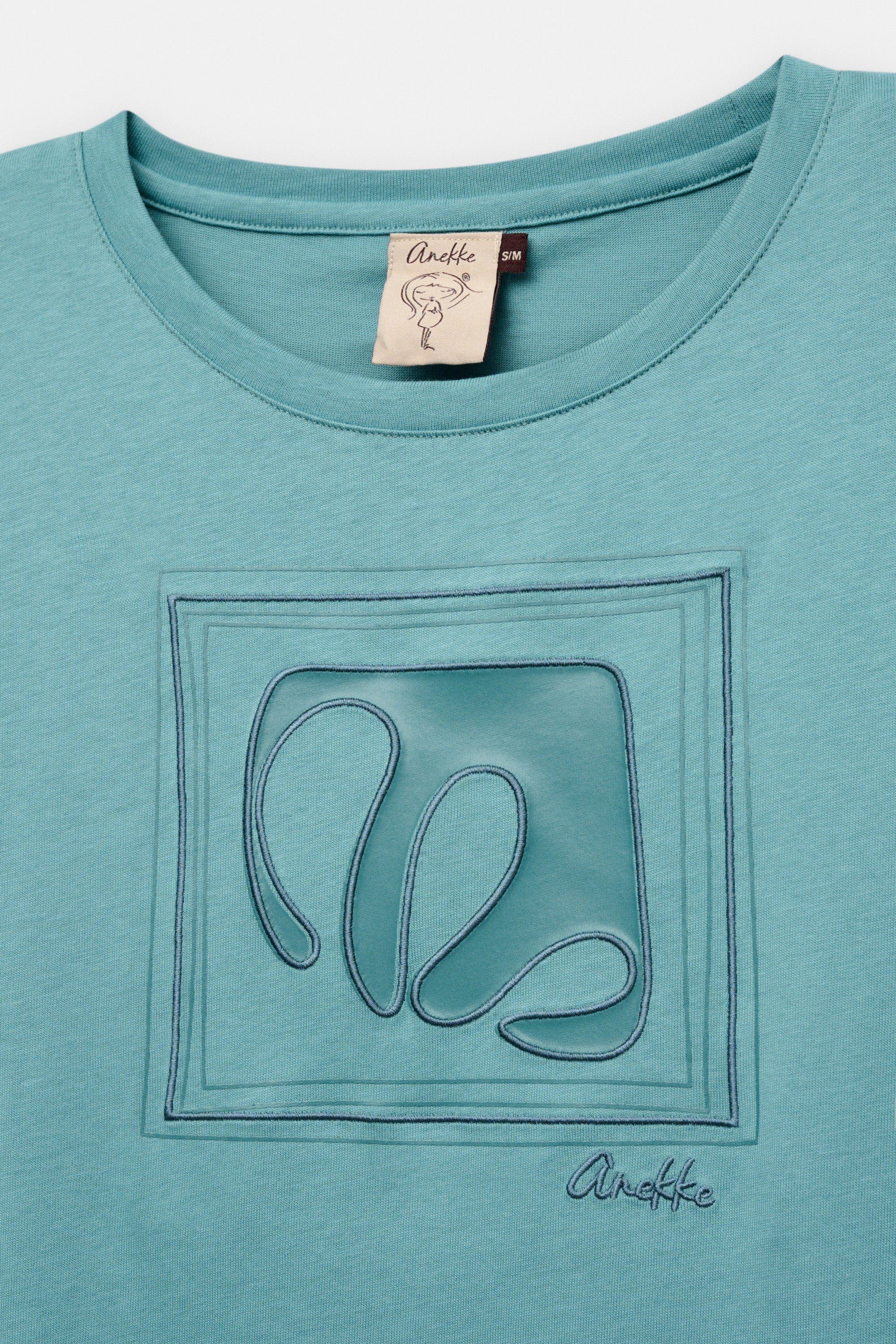 Camiseta con manga abullonada azul - Image 3