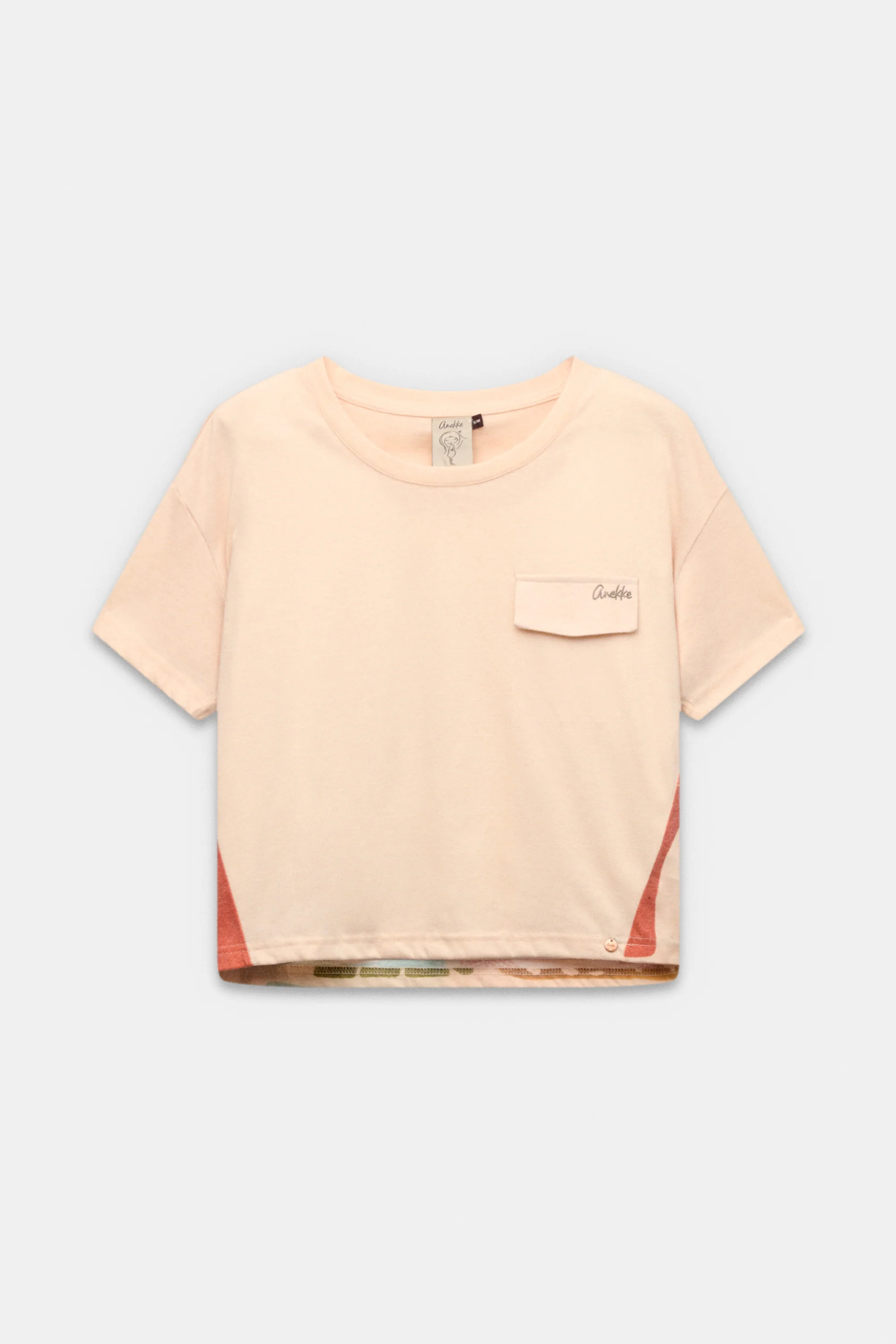 Camiseta de manga corta beige