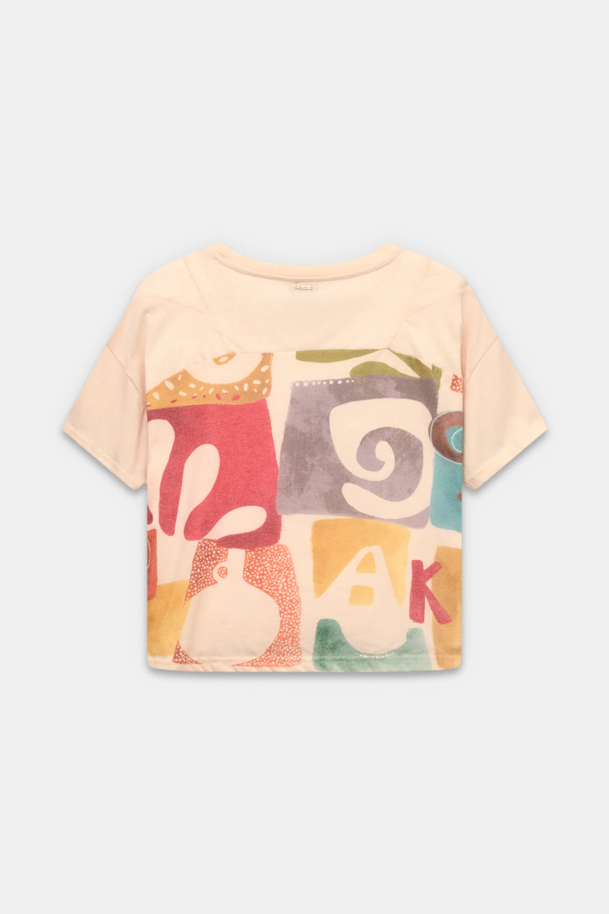 Camiseta de manga corta beige - Image 3