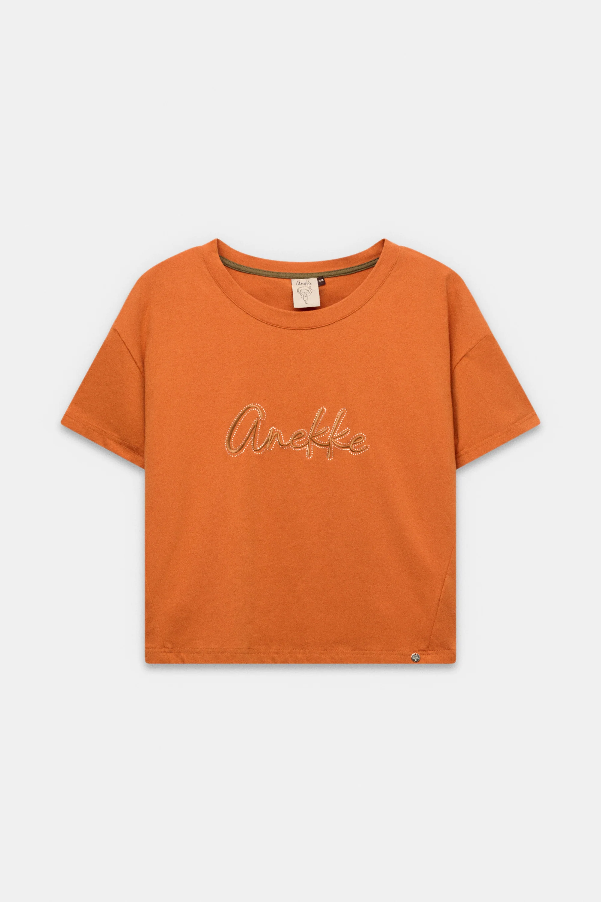 Camiseta de manga corta naranja