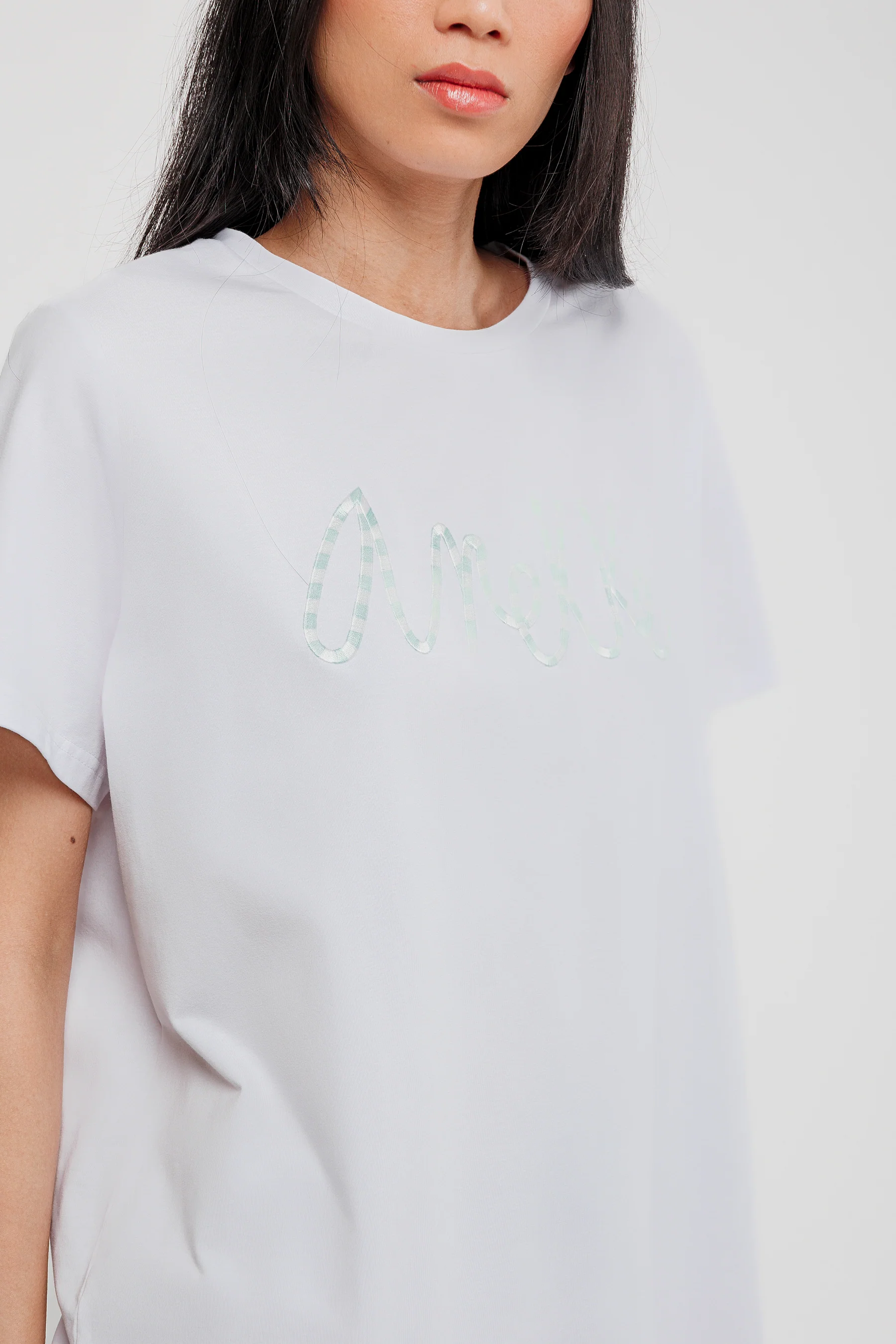 Camiseta manga corta blanca logo - Image 2