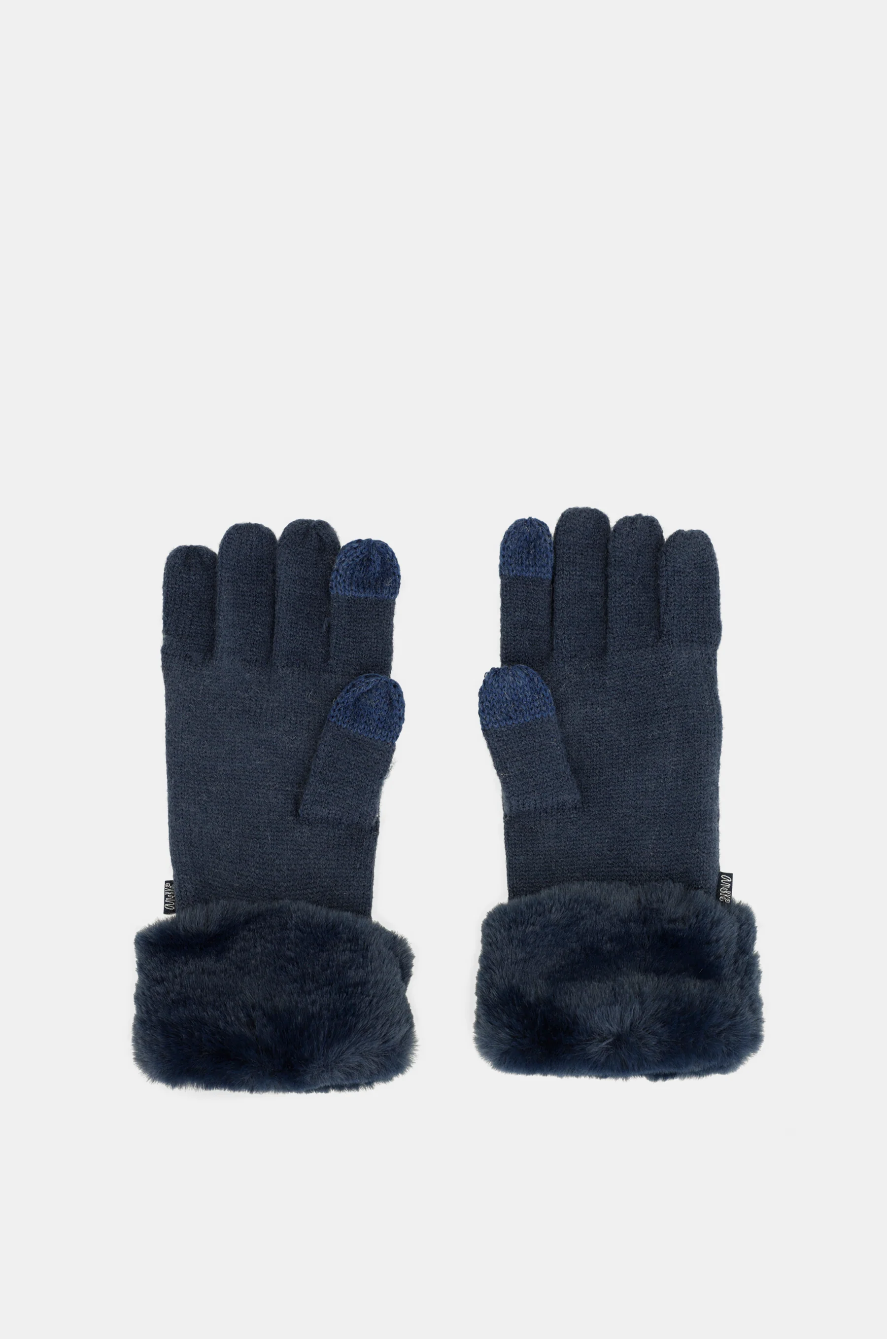 Guantes de punto azules con detalles - Image 6