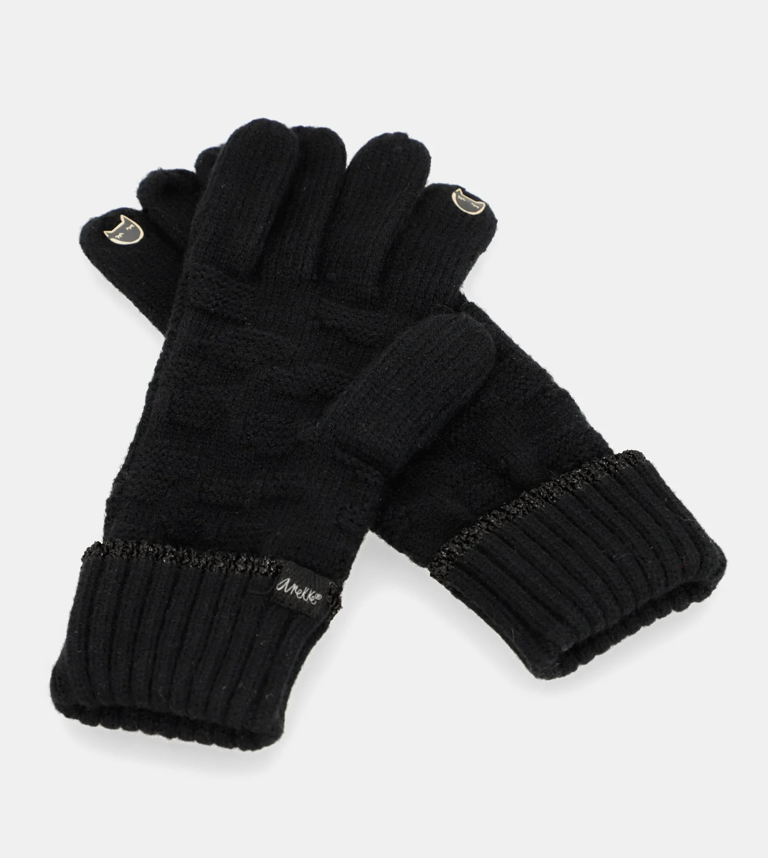 Guantes de punto negro - Image 4