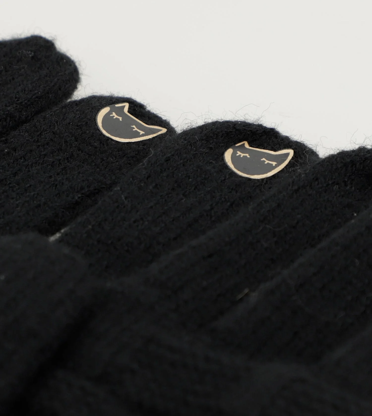Guantes de punto negro - Image 5