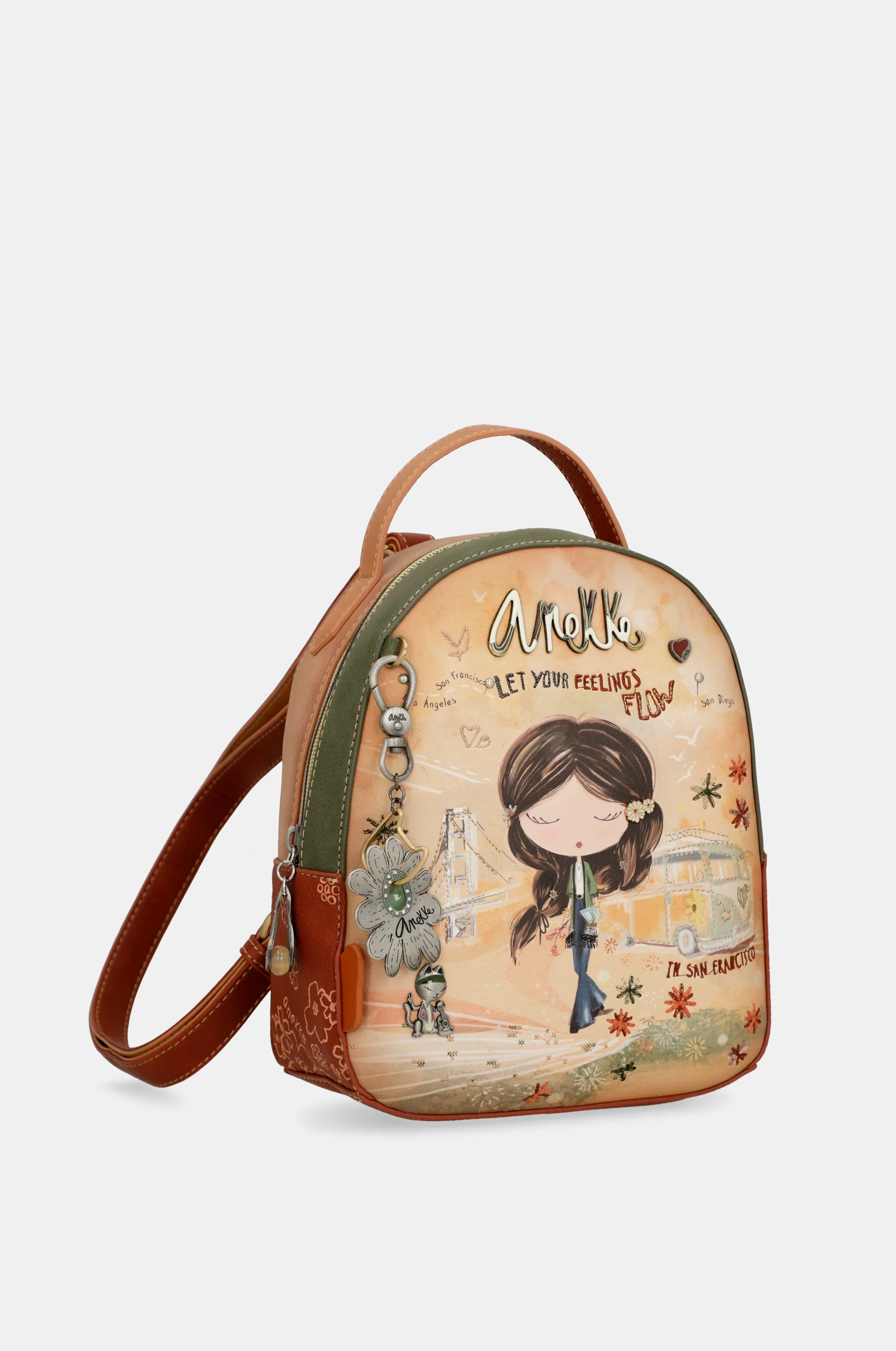 Mochila pequeña Peace & Love Camel - Image 7
