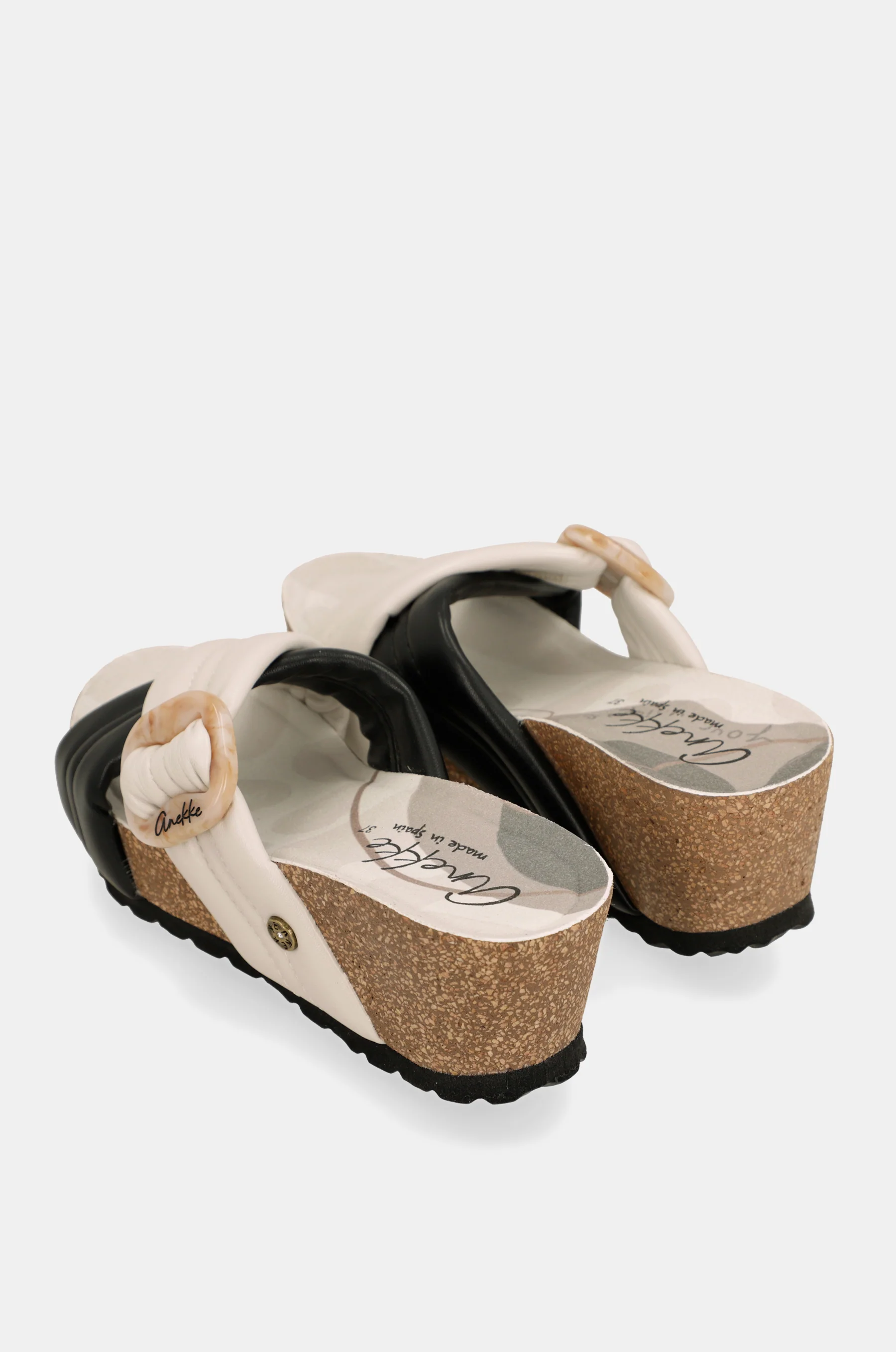 Sandalias cruzada blanca y negra - Image 4