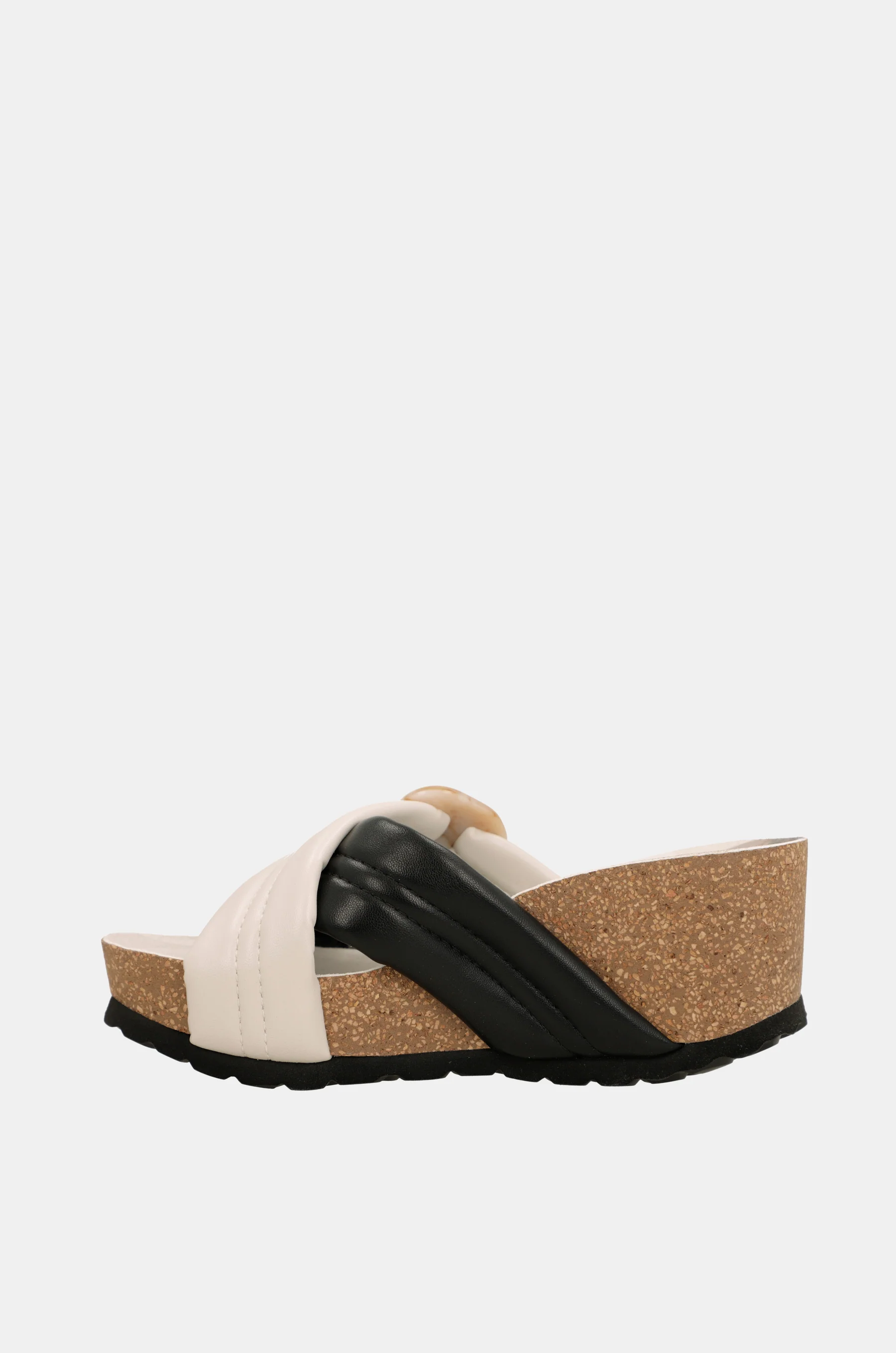 Sandalias cruzada blanca y negra - Image 6