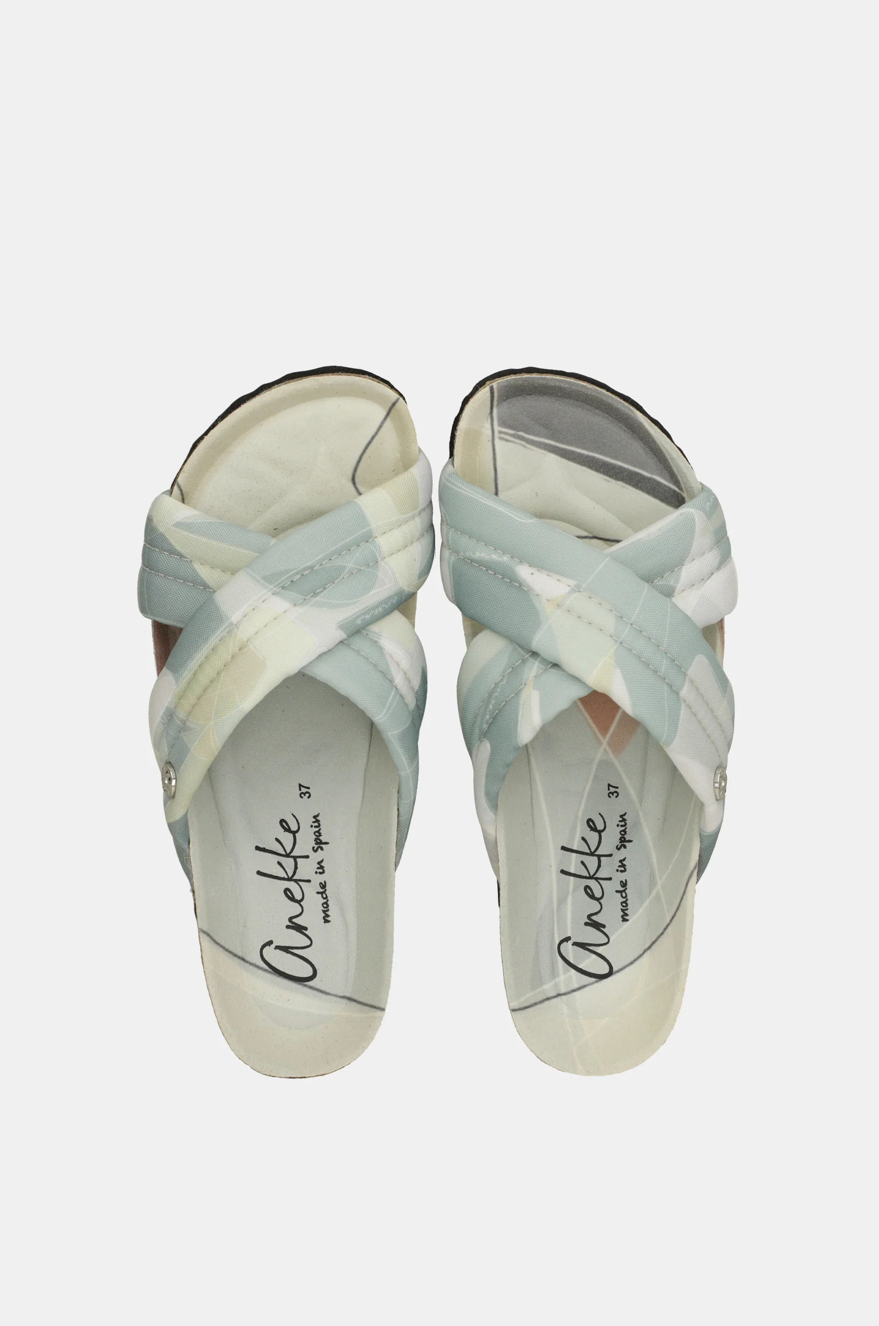 Sandalias cruzadas azules - Image 2
