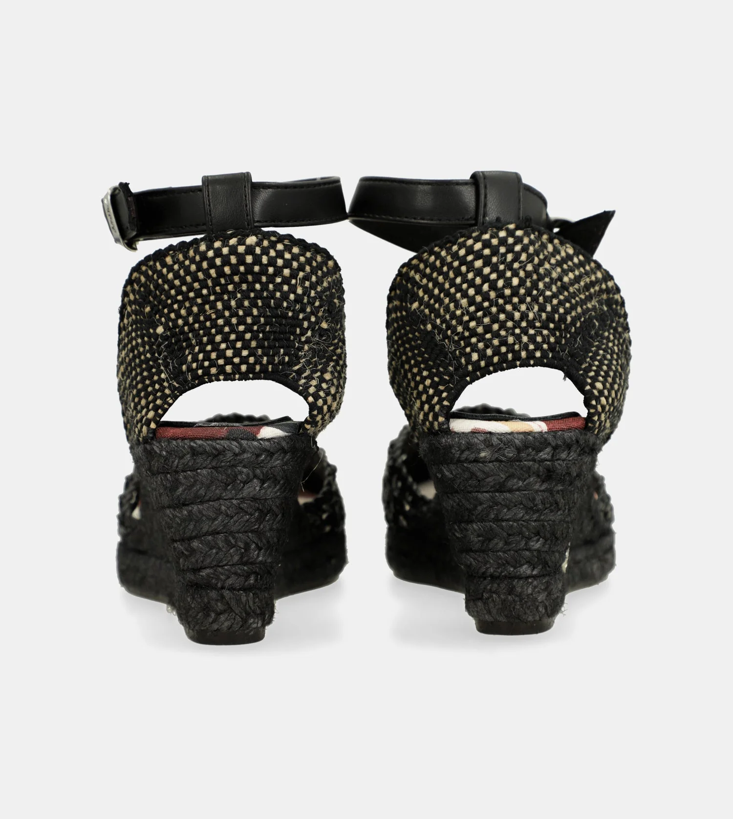 Sandalias de cuña negras Alma - Image 6