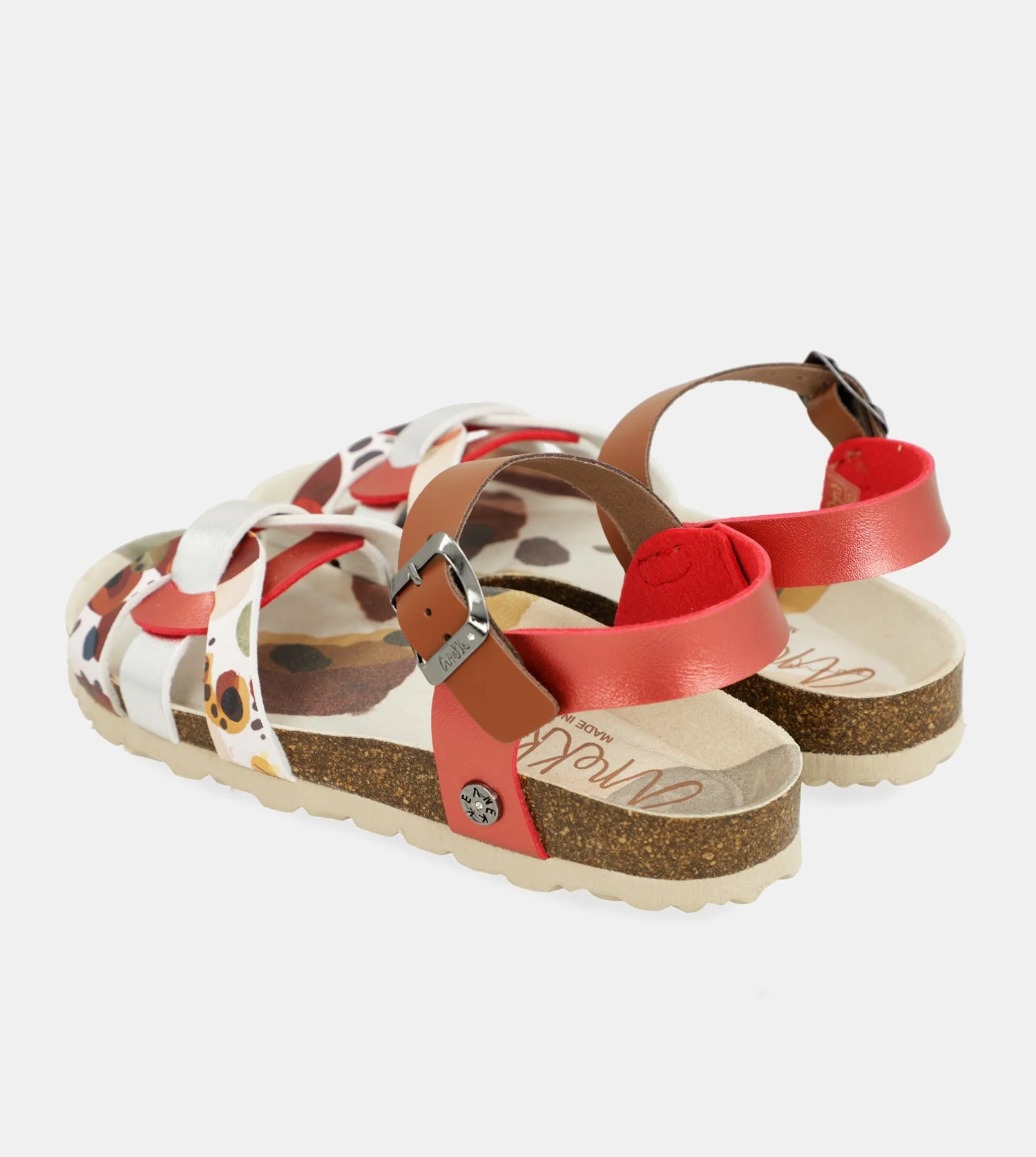 Sandalias tiras rojas Alma - Image 7
