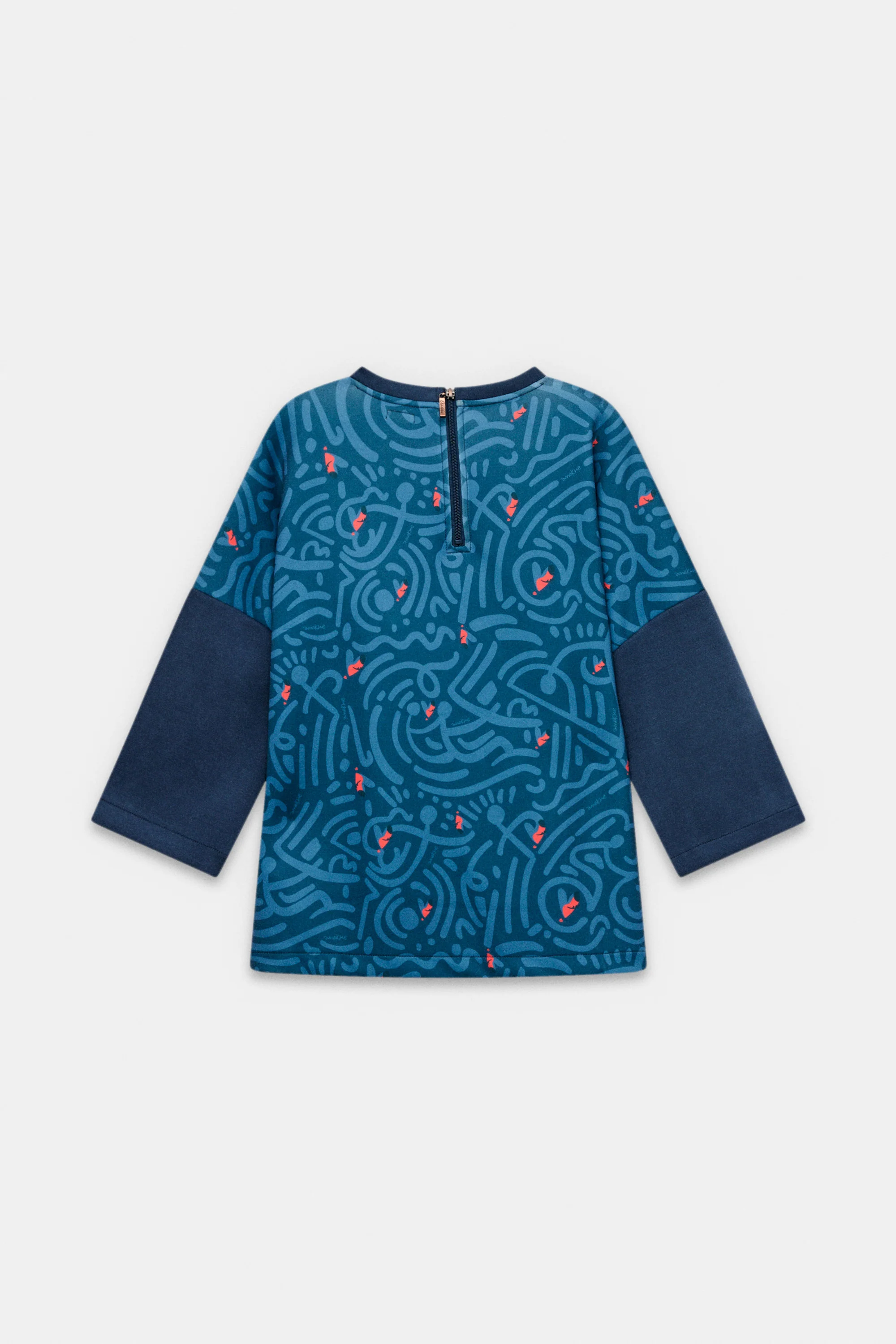 Sudadera manga corta azul marino - Image 2